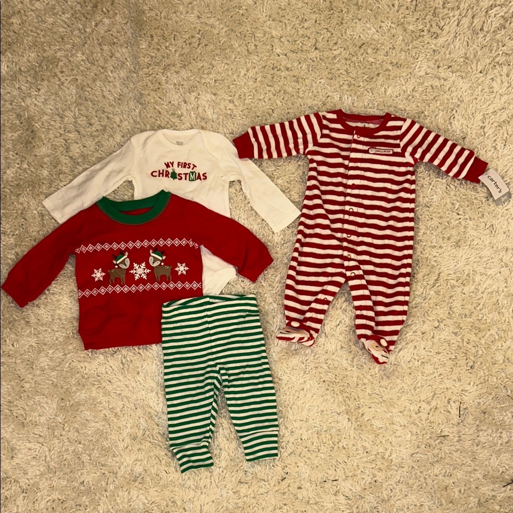 Carter's Red and White Striped One Piece